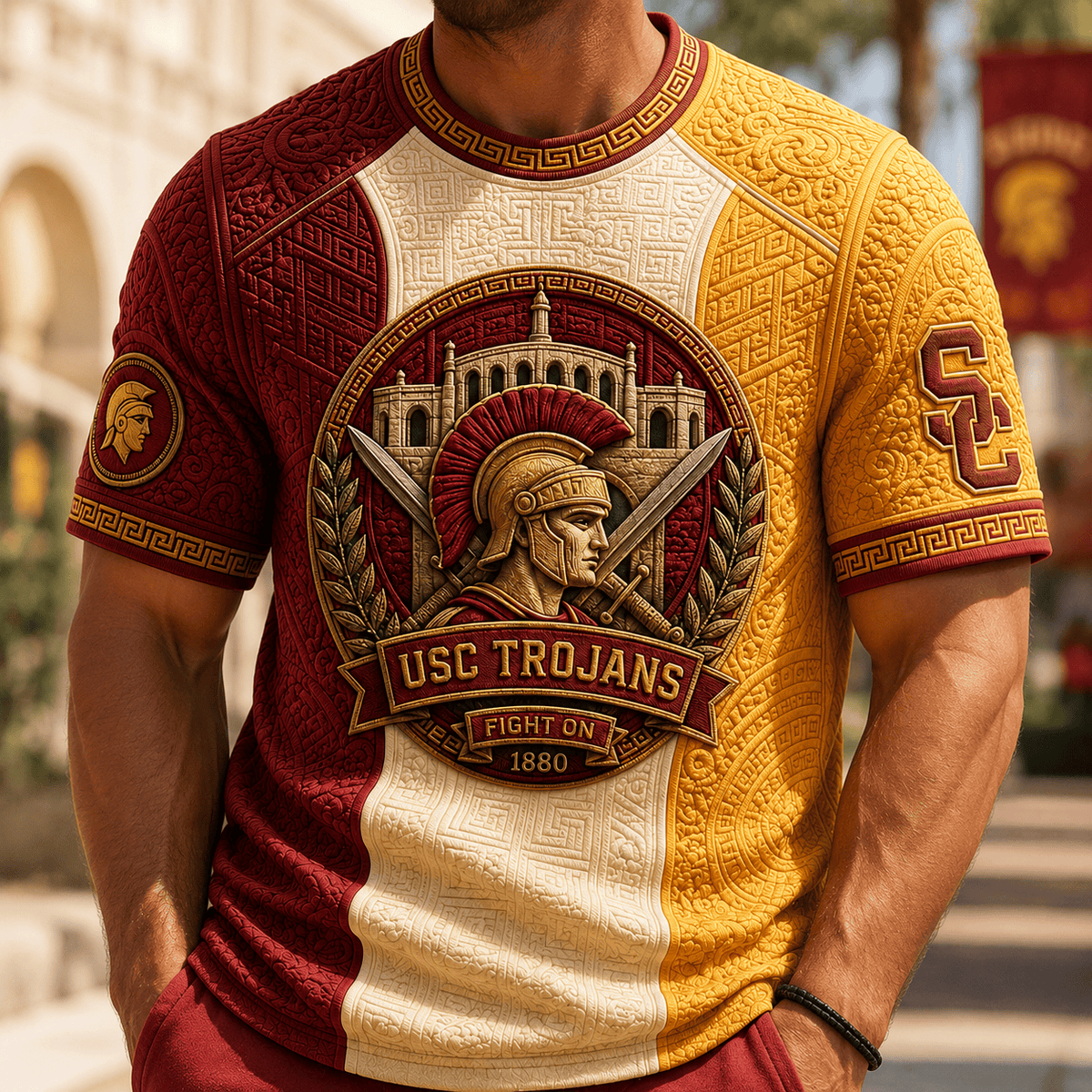 PREMIUM USC 3D EMBOSS SHIRT TTNL