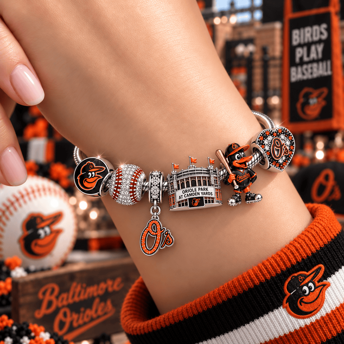 BTMO Silver Charm Bracelet Set VTH
