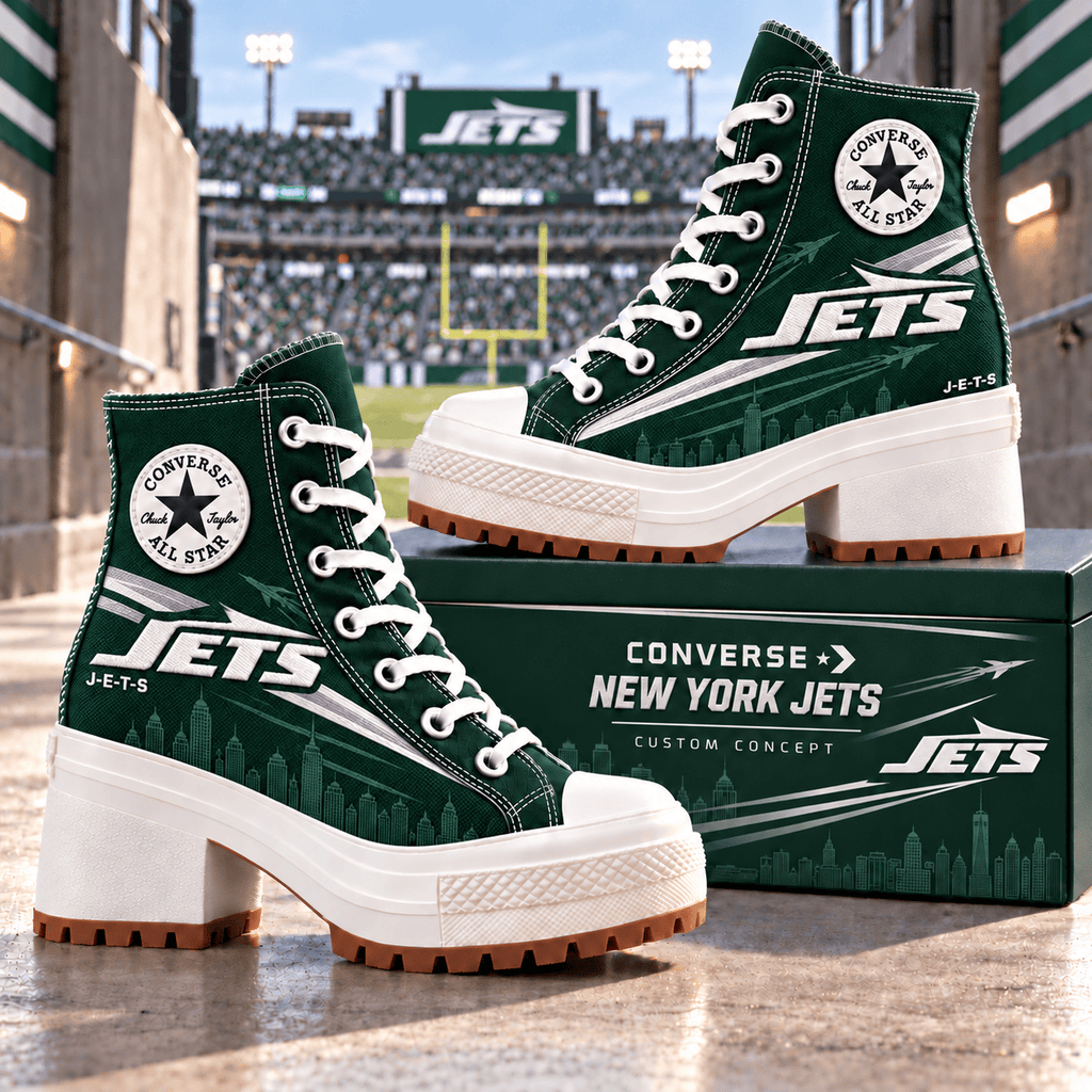 PREMIUM NYJ Heeled High-Top Sneakers TMH