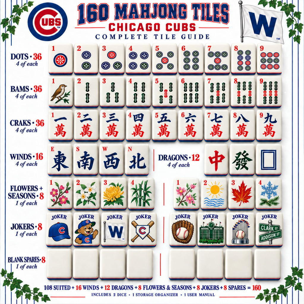 Premium CCC Mahjong Tiles Set TTMH