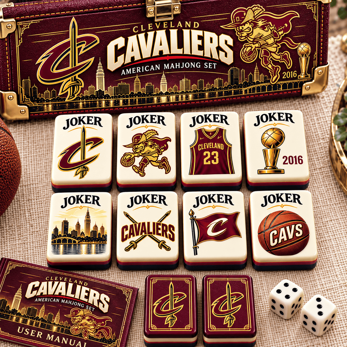 Premium CVLR Mahjong Tiles Set PVNA