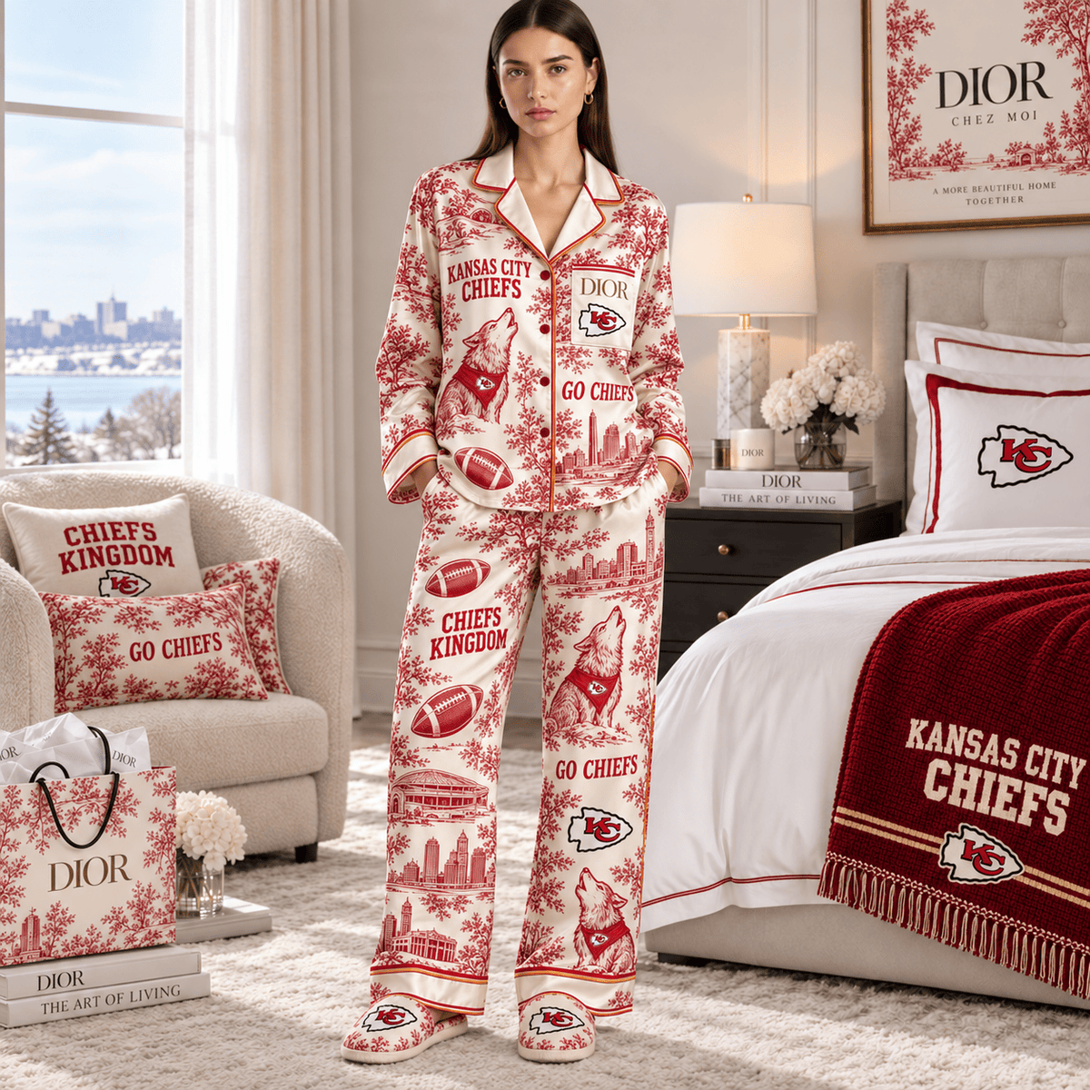 KCC Women’s Premium Signature Satin Pajama Set BMD