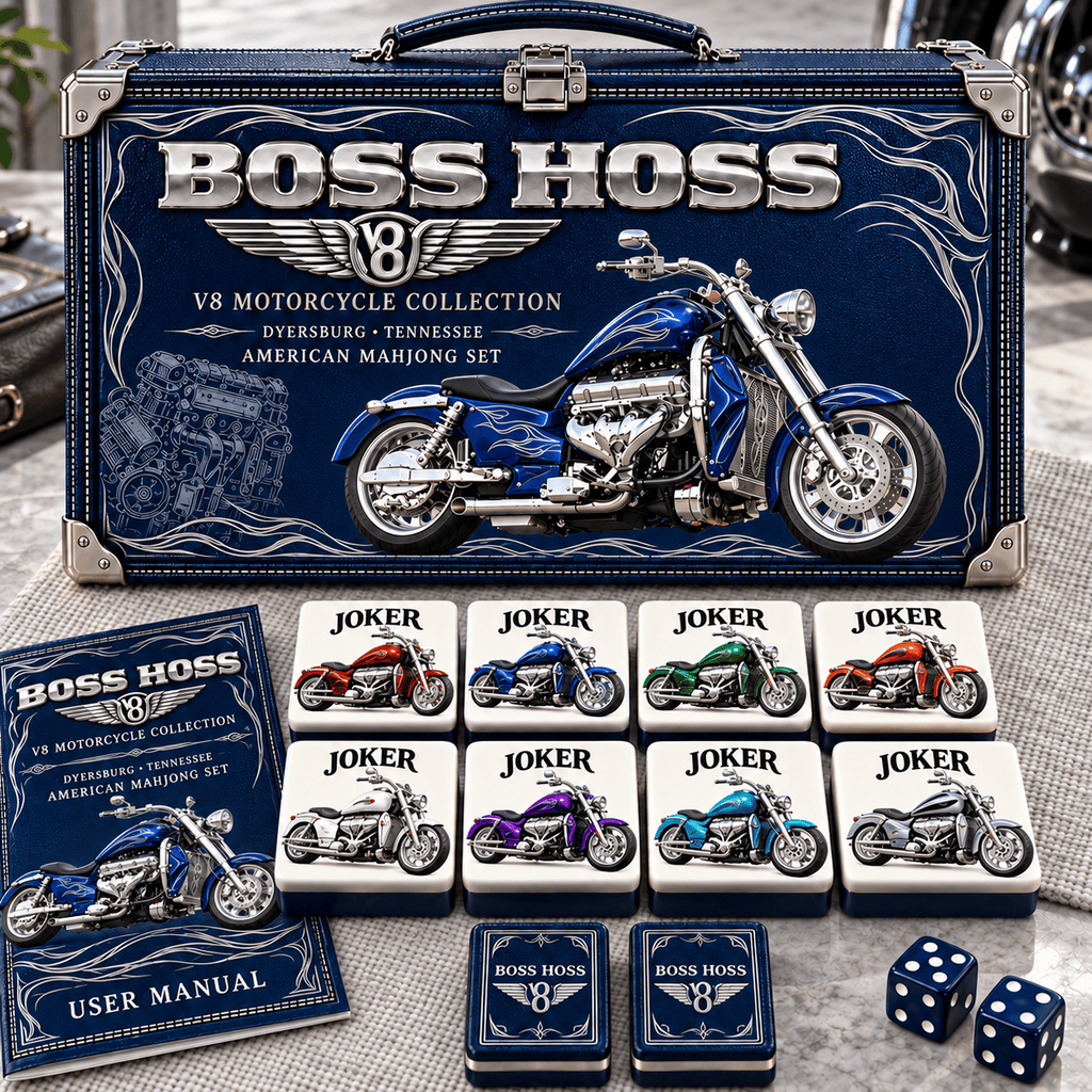 Premium BOS Mahjong Tiles Set PVNA