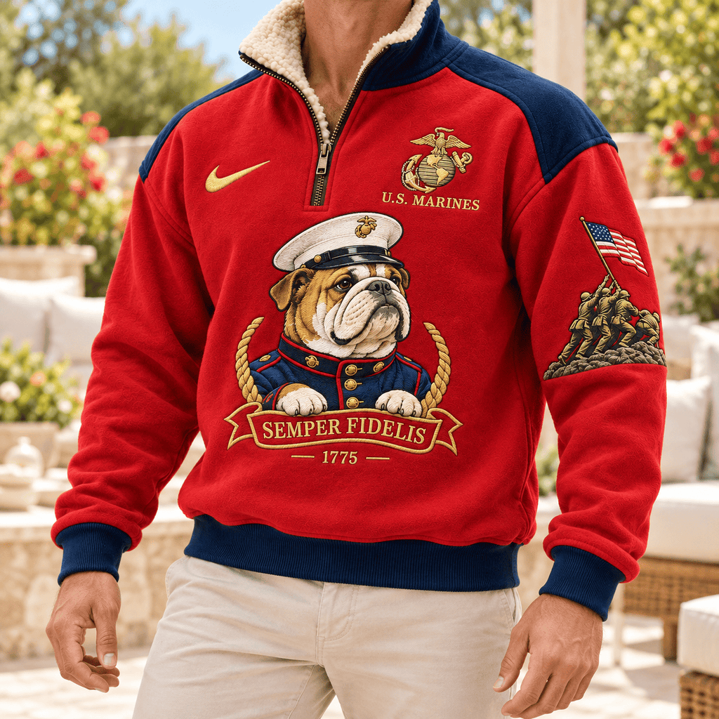 USMC PREMIUM COZY SHERPA COLLAR PULLOVER HQH