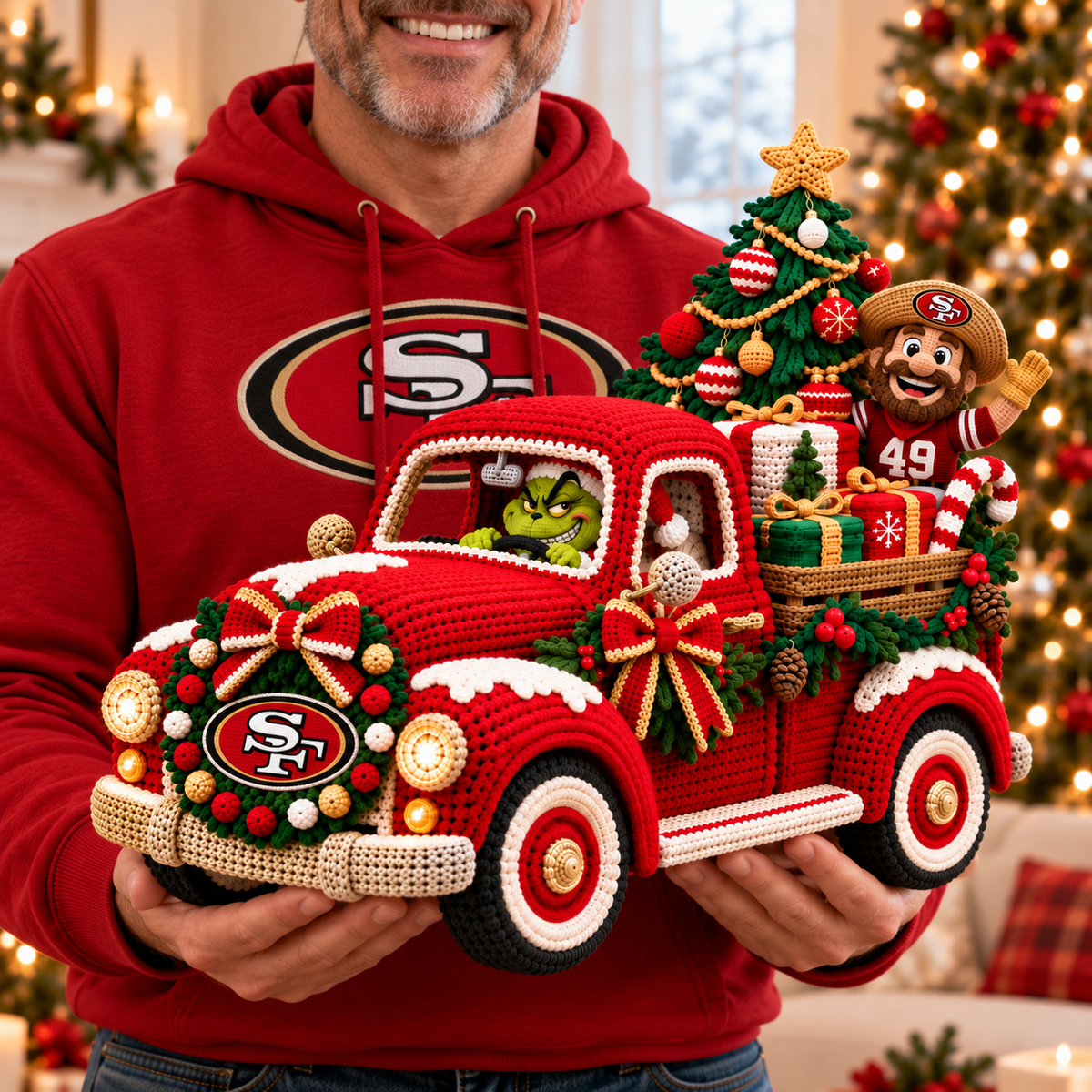 SF49 Cozy Christmas Holiday Truck Decor PNPA