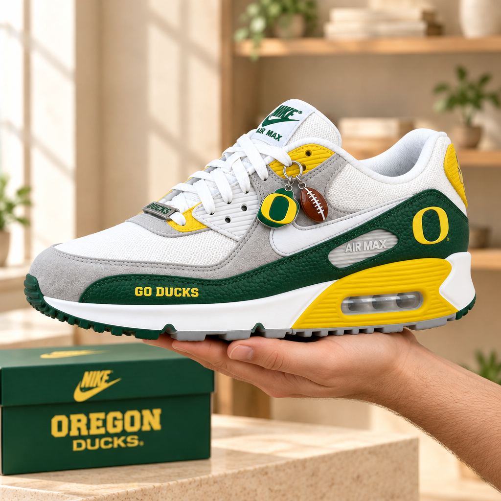 Oregon Ducks Premium Low-Top Sneakers